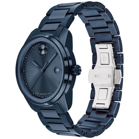 movado watch blue face